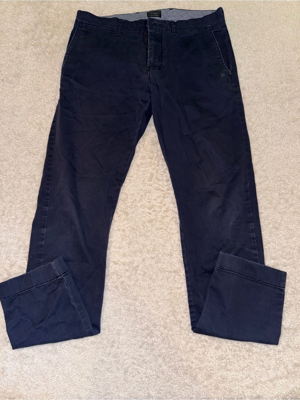 J.Crew Navy and Light Blue Casual Chinos Size 28x30